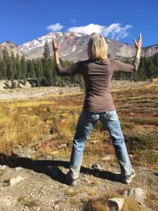 Deborah Davis at Mt Shasta